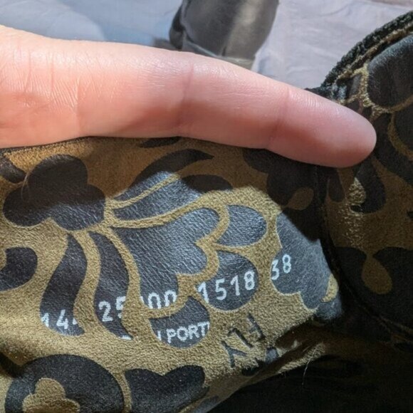 Fly London Black Suede and Leather Sipper Ankle Boots Women Size 38 - Picture 6 of 10